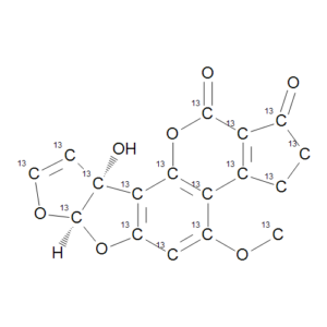 U-[13C17]-Aflatoxin M1 - Image structure